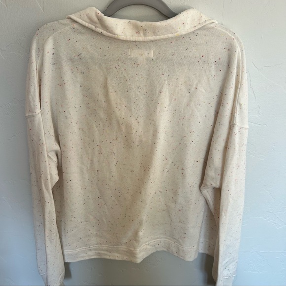 Colsie Women’s Collared Sweatshirt Colorful Dot Pattern Large - Picture 2 of 3